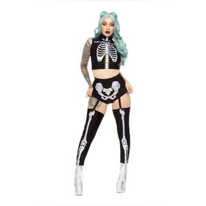 Leg Avenue Halloween Holographic Skeleton Costume